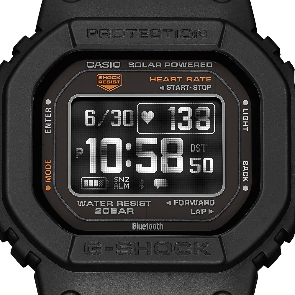 Amazon.com: Casio G-Shock Move DW-H5600 Series para hombre, multideporte (correr, caminar, entrenamiento de gimnasio), reloj de frecuencia cardíaca, reloj de cuarzo con asistencia solar, Negro -, Caminar : Todo lo demás